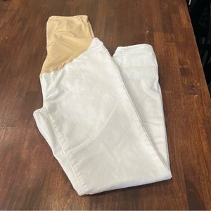 Time & Tru White Maternity Jeans